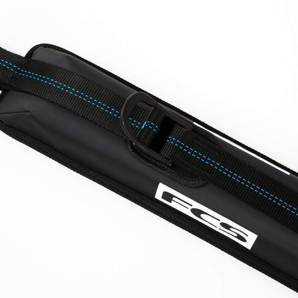 FCS rack storage pouch offers convenient organization between surf trips.