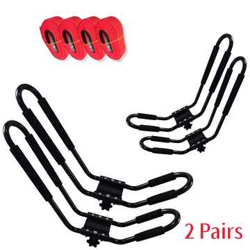 Indented tubing design on FDB kayak rack for precise alignment and secure fit