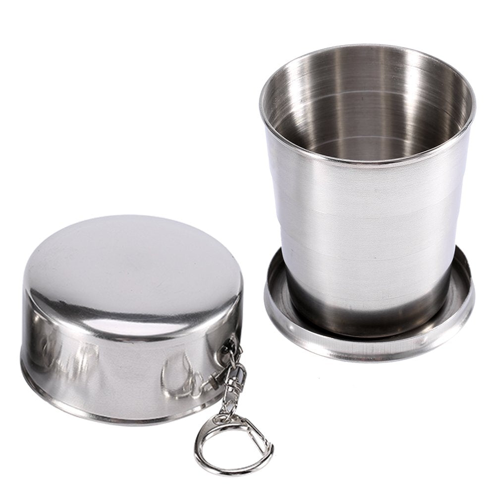Fdit retractable telescopic cup ideal for hiking and camping trips