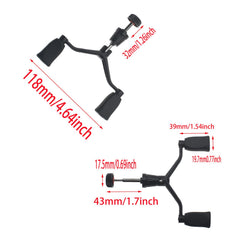 Close-up of metal shaft and non-slip plastic handle