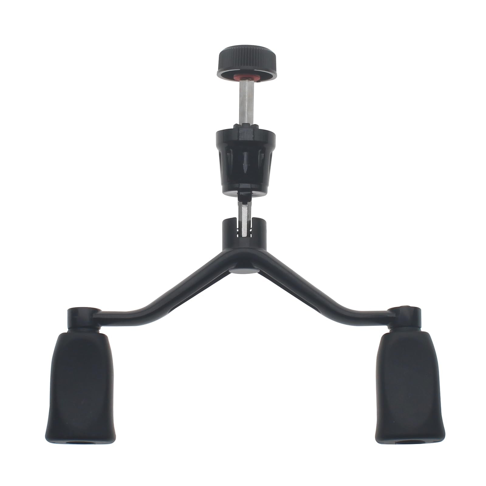 Adjustable spinning reel handle angle with 75 degree fold feature