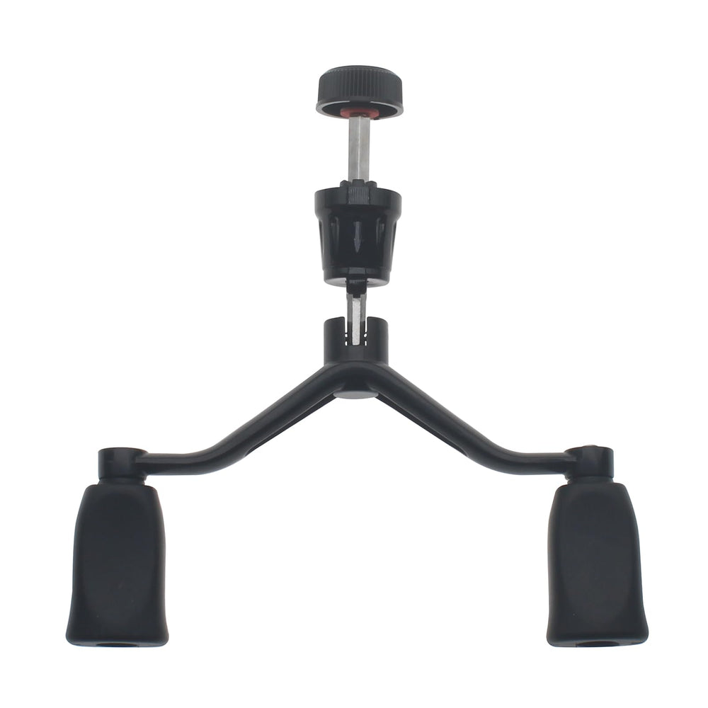 Adjustable spinning reel handle angle with 75 degree fold feature