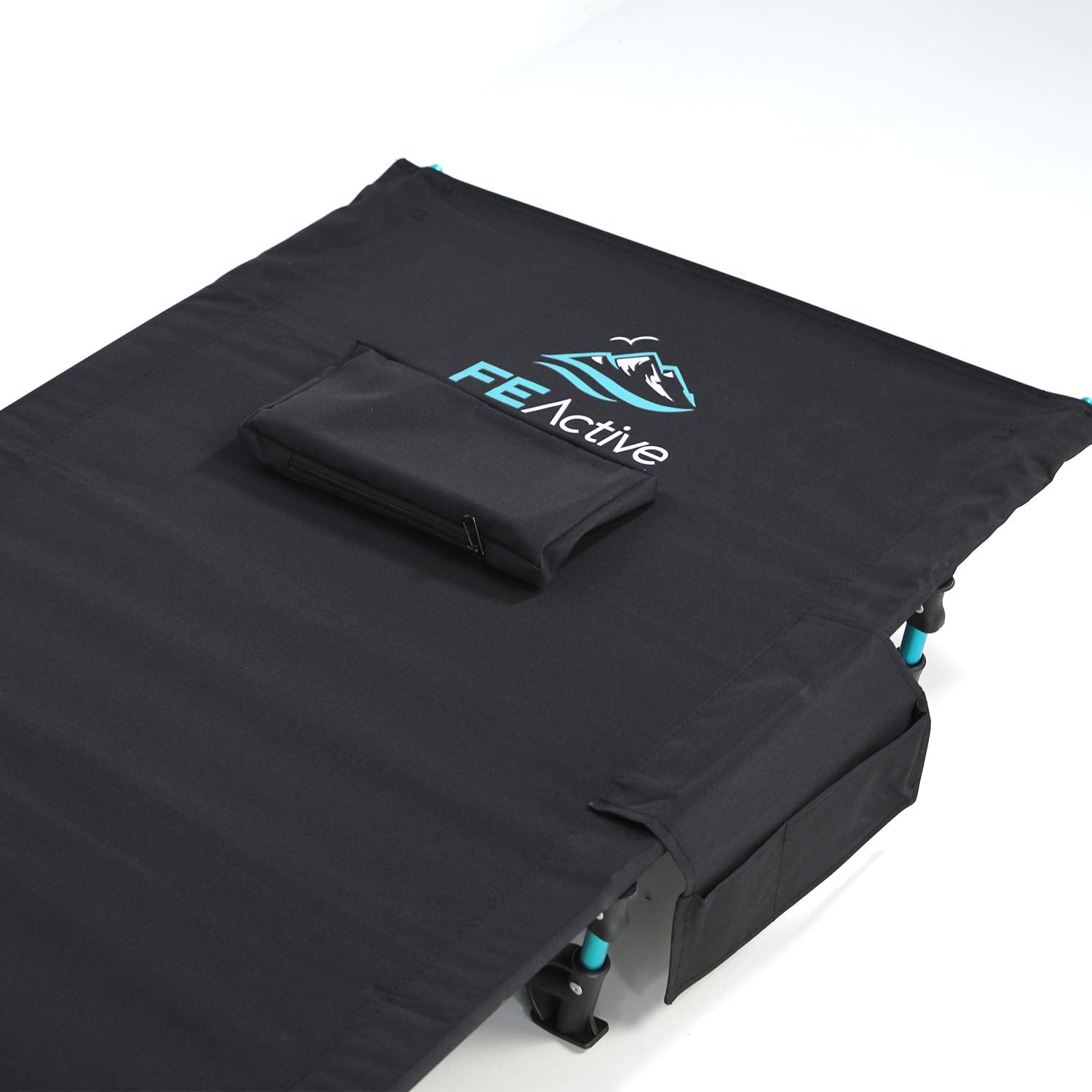 FE Active cot ready for hiking, camping, and other adventures.