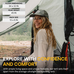 Featherstone Backbone TPU waterproof zipper enhances smooth entry while keeping water out.