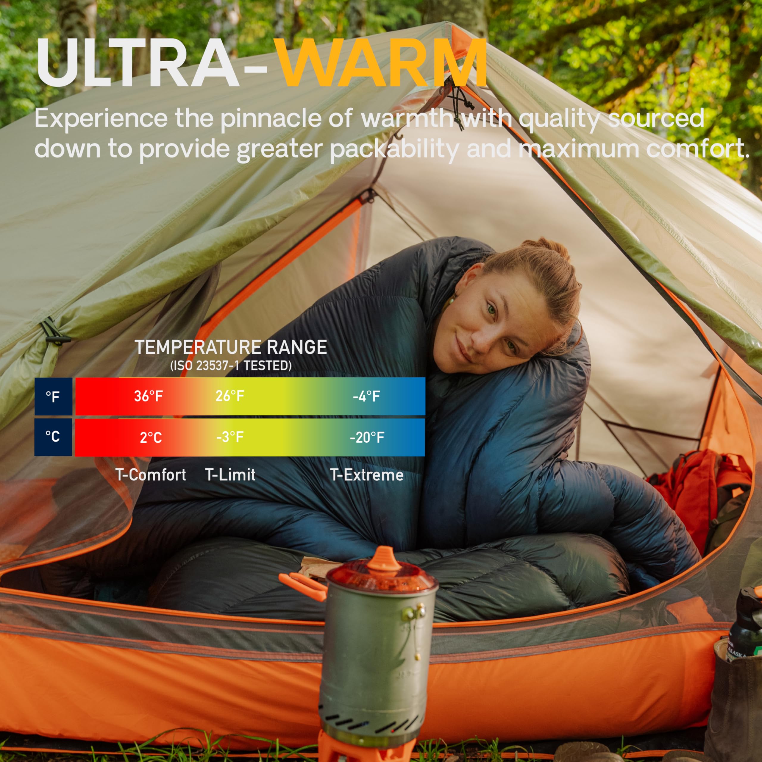 Moondance 25 850-fill down loft delivers airy warmth