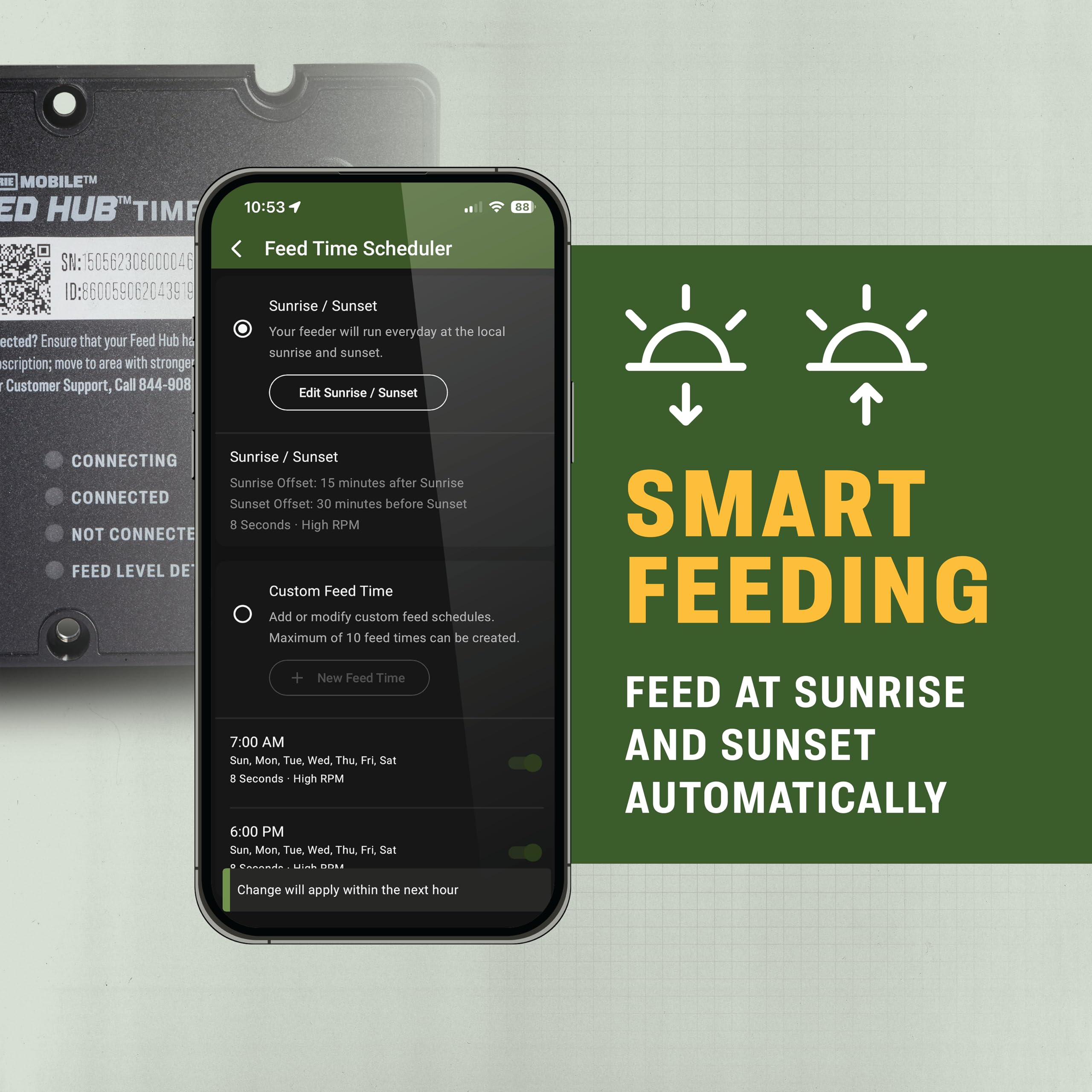 FEED HUB requires active Moultrie Mobile subscription