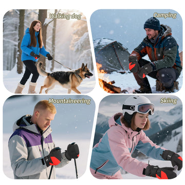 FEETMOR heated gloves soft-lining delivers cozy comfort during chilly rides and hikes.