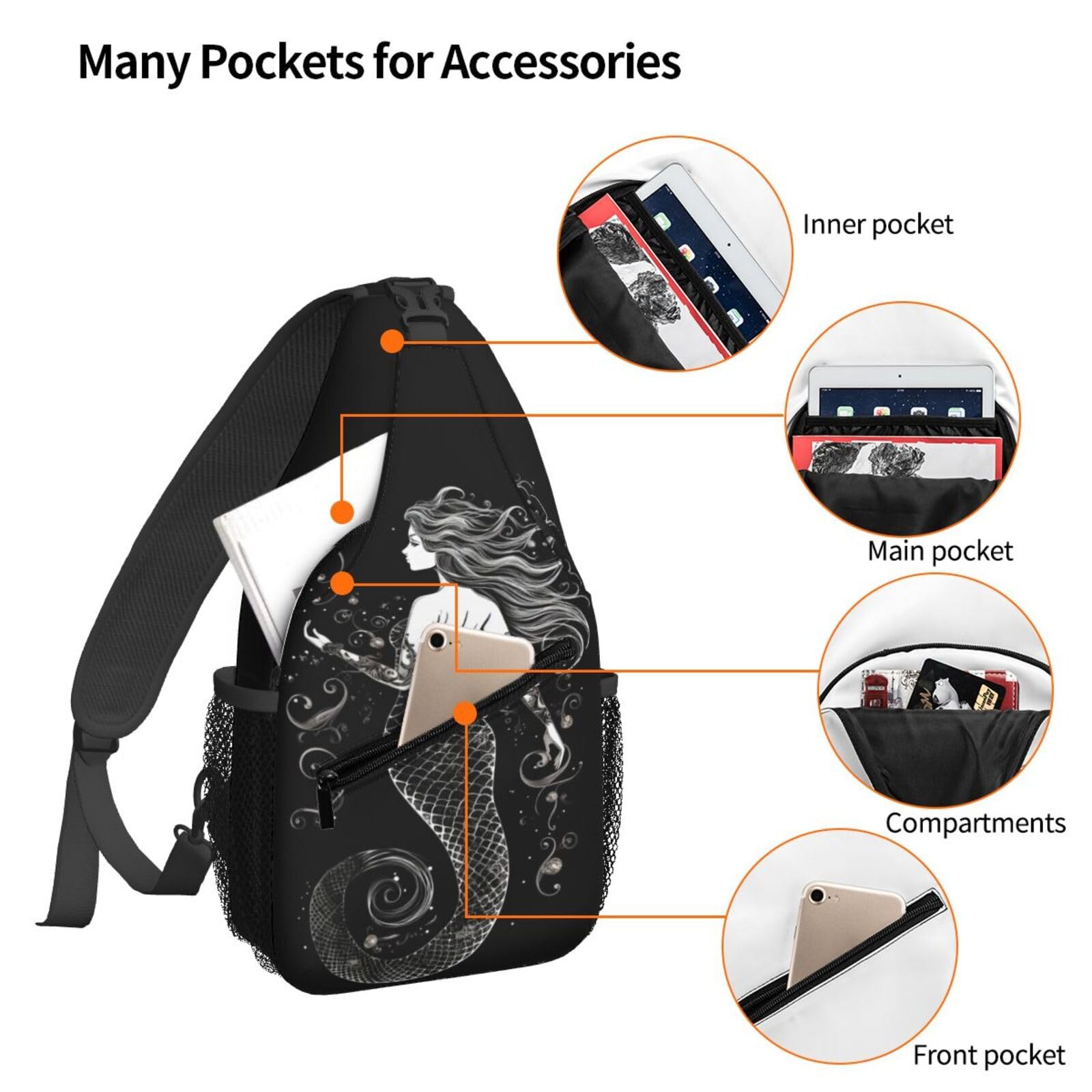 FeHuew crossbody bag with roomy compartments for gadgets and essentials.