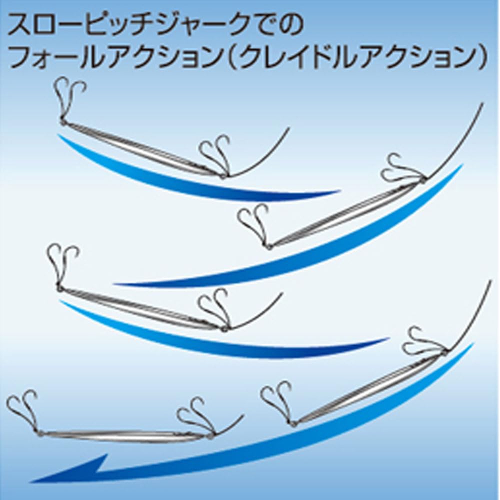 Feianoto slow metal jig 250g swim balance shot demonstrating fast descent and stable tracking.