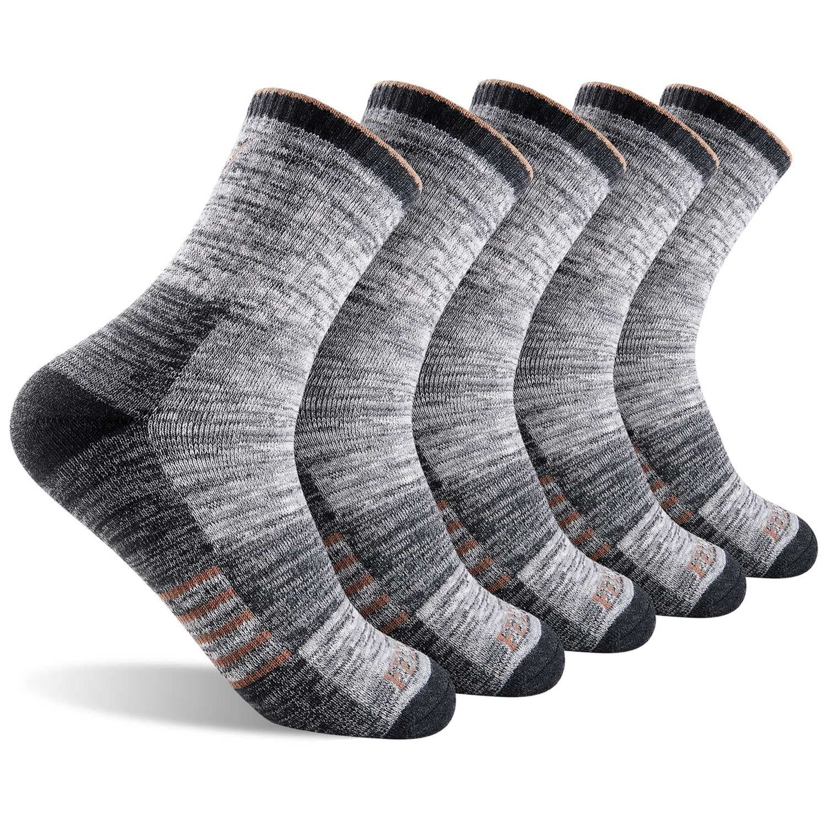 FEIDEER hiking socks footbed cushion highlights all-day comfort on trails.
