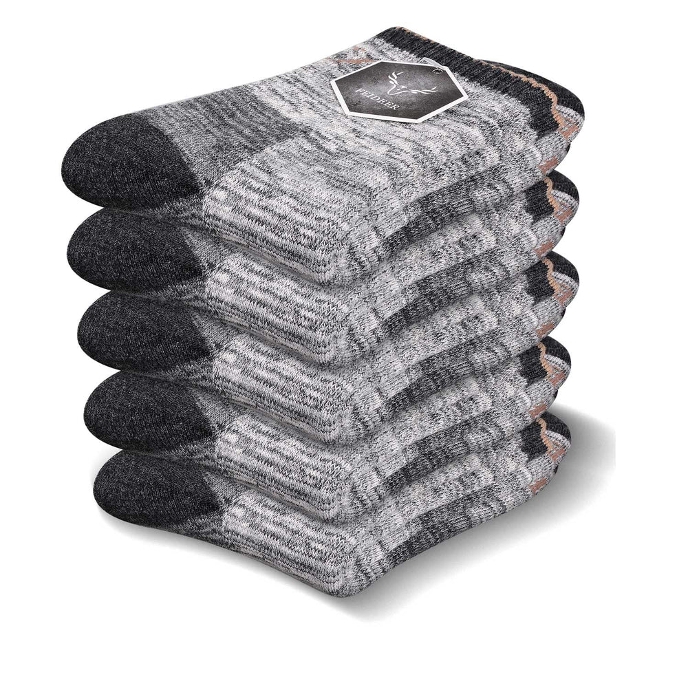 FEIDEER pack-socks-five-pairs image shows value and long-lasting comfort for daily use.
