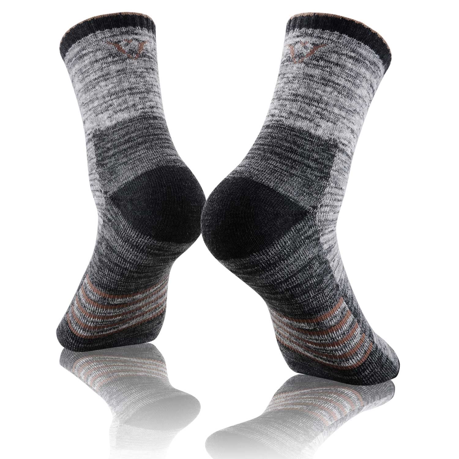 FEIDEER socks moisture-wicking breathable fabric keeps feet dry during activity.