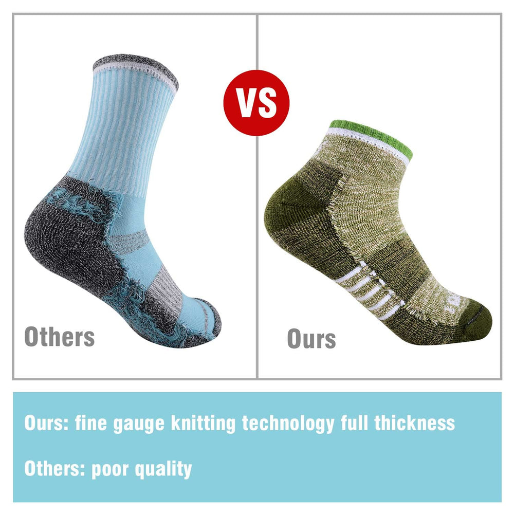 FEIDEER women's hiking socks colorful-pack features breathable fabric for everyday wear.