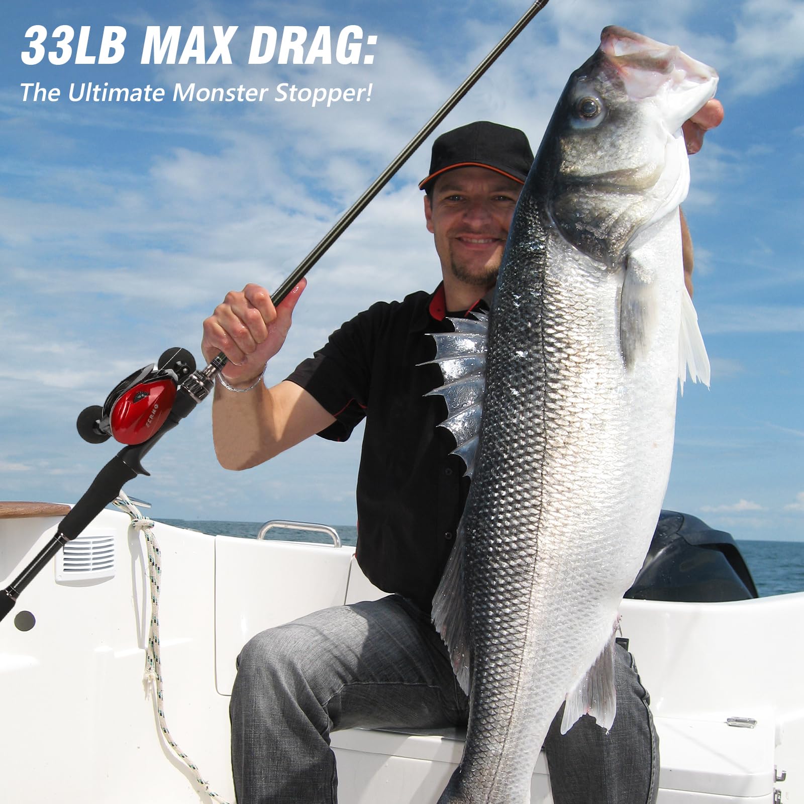 FEIERNOU baitcaster line winding shows reduced twist for greater distance.