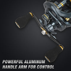 FEIERNOU Baitcasting Reel high-torque gear supports strong line retrieval.