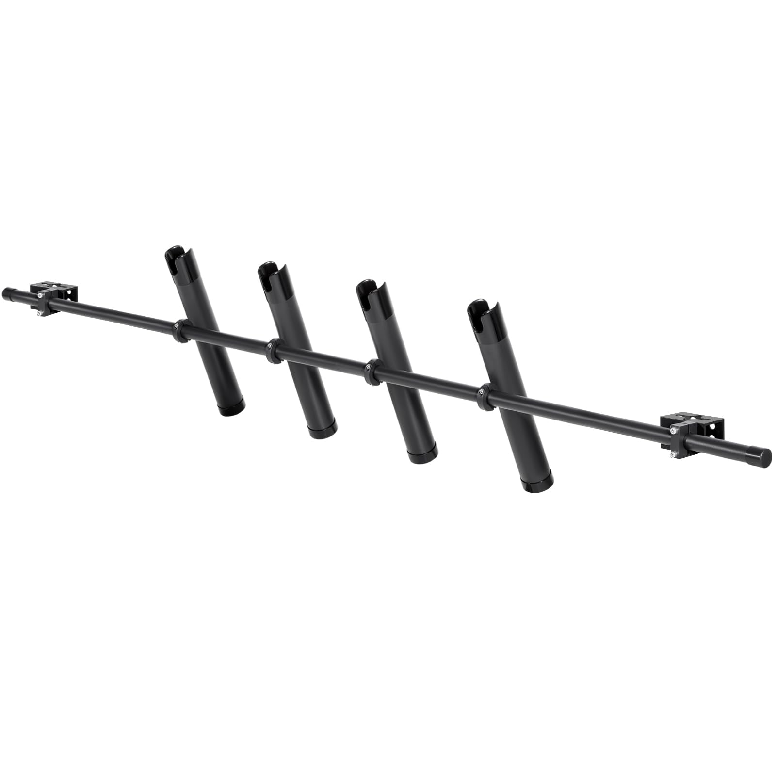 FEIMIRE five-rod capacity rack securing multiple rods for travel.