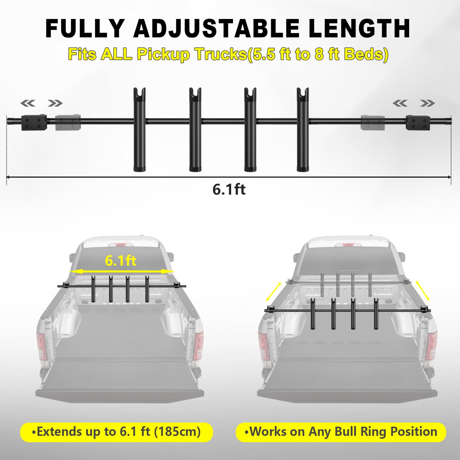 FEIMIRE Inshore Rod Holder is lightweight and portable for garage-to-truck moves.