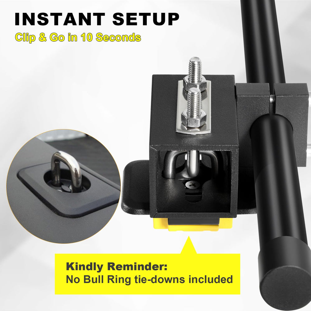 FEIMIRE Inshore Rod Holder shows tool-free setup for fast installation.