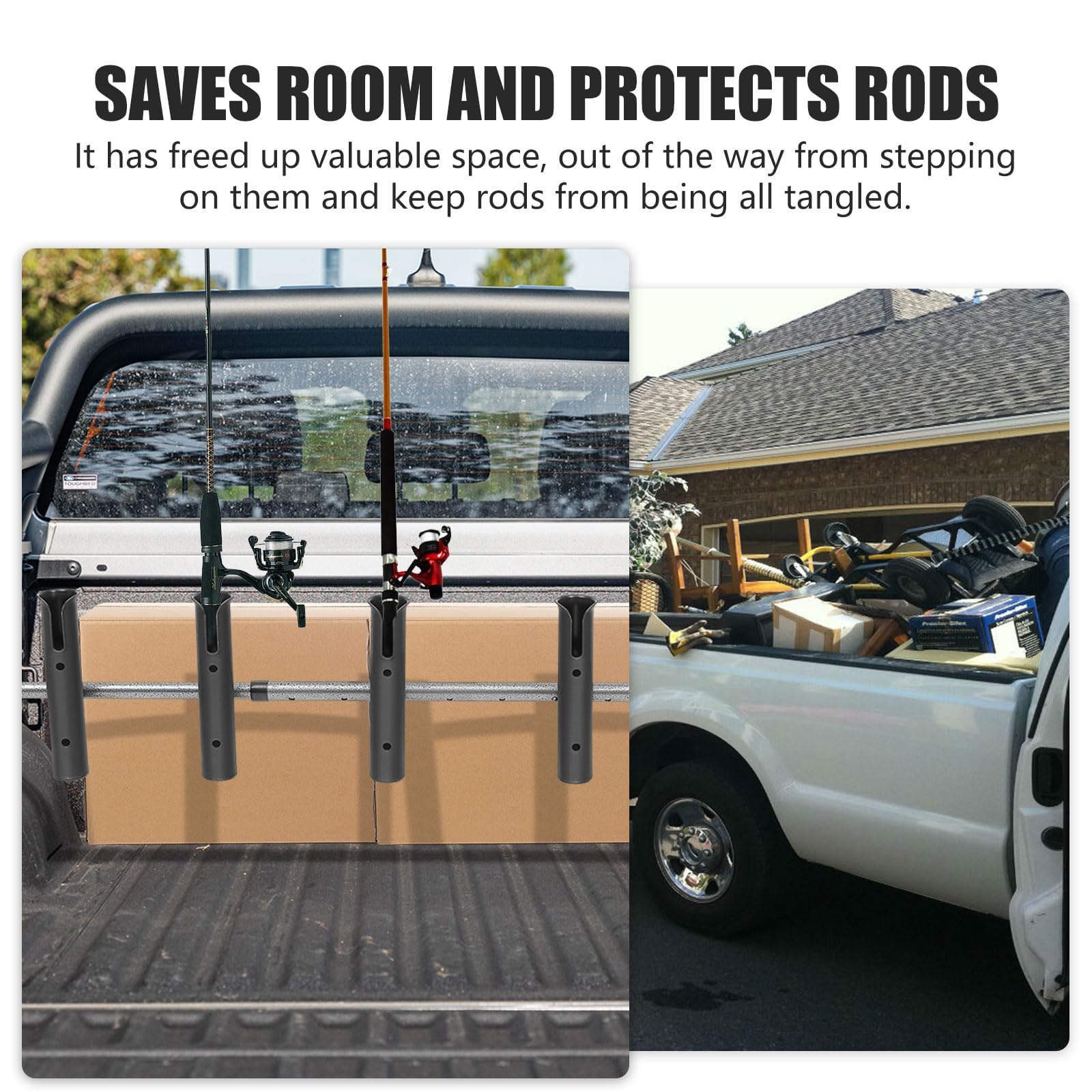 Adjustable rod angles for protection and easy access during transport