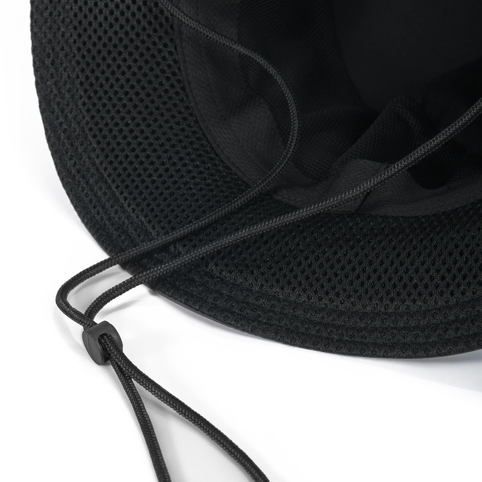 FEINION dark grey bucket hat - adjustable chin strap detail