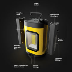 Feit Electric LANRFL1000 rechargeable battery highlights long-lasting power for extended outdoor use.