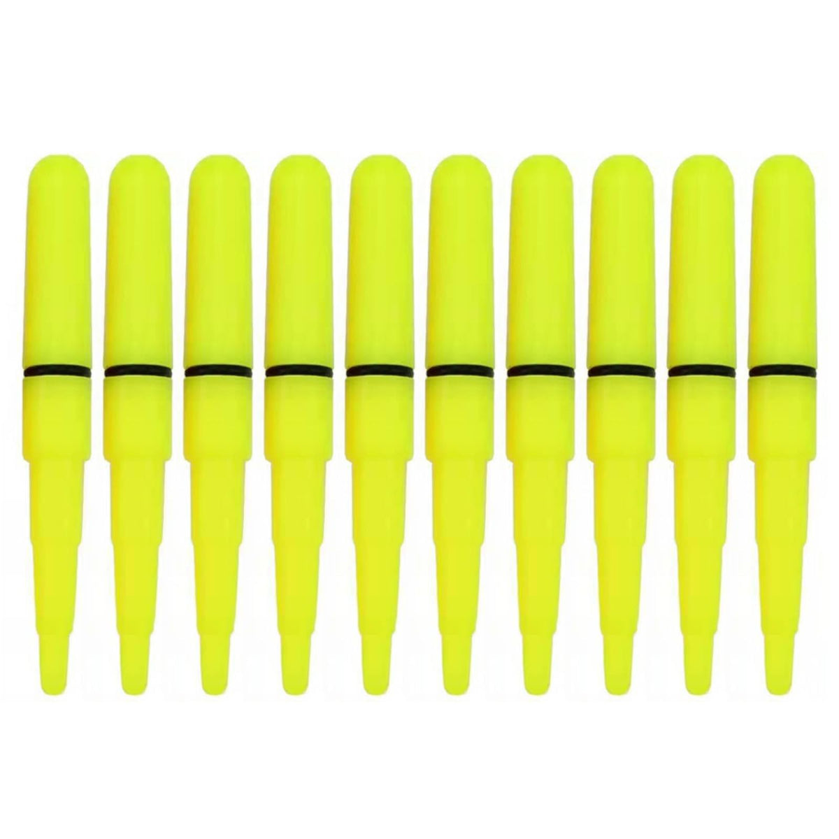 FeiYeup fishing rod tip glow stick in sharp yellow for high visibility at night.