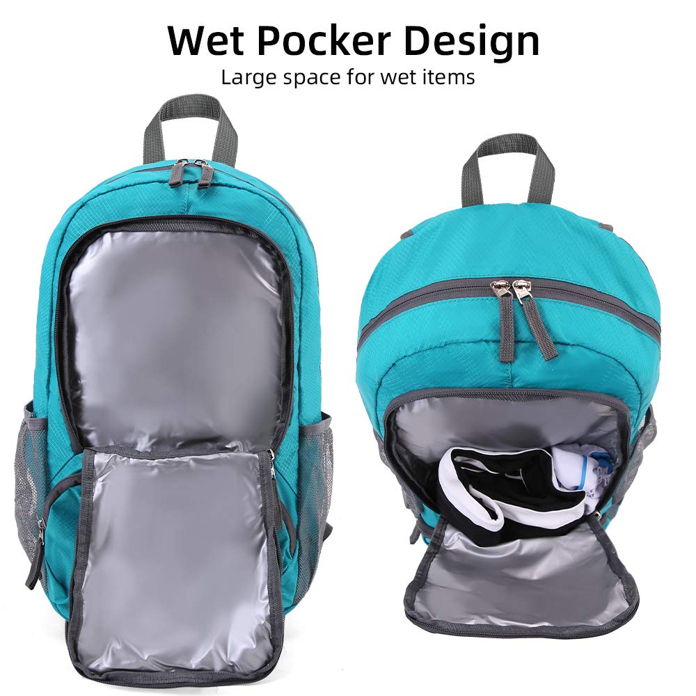 FENGDONG 35L backpack rugged bottom construction supports heavy daily use