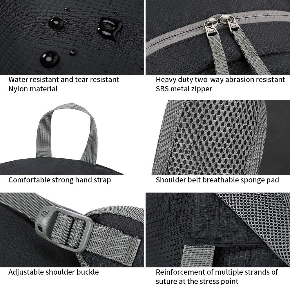 FENGDONG 35L backpack with multiple compartments for organized essentials