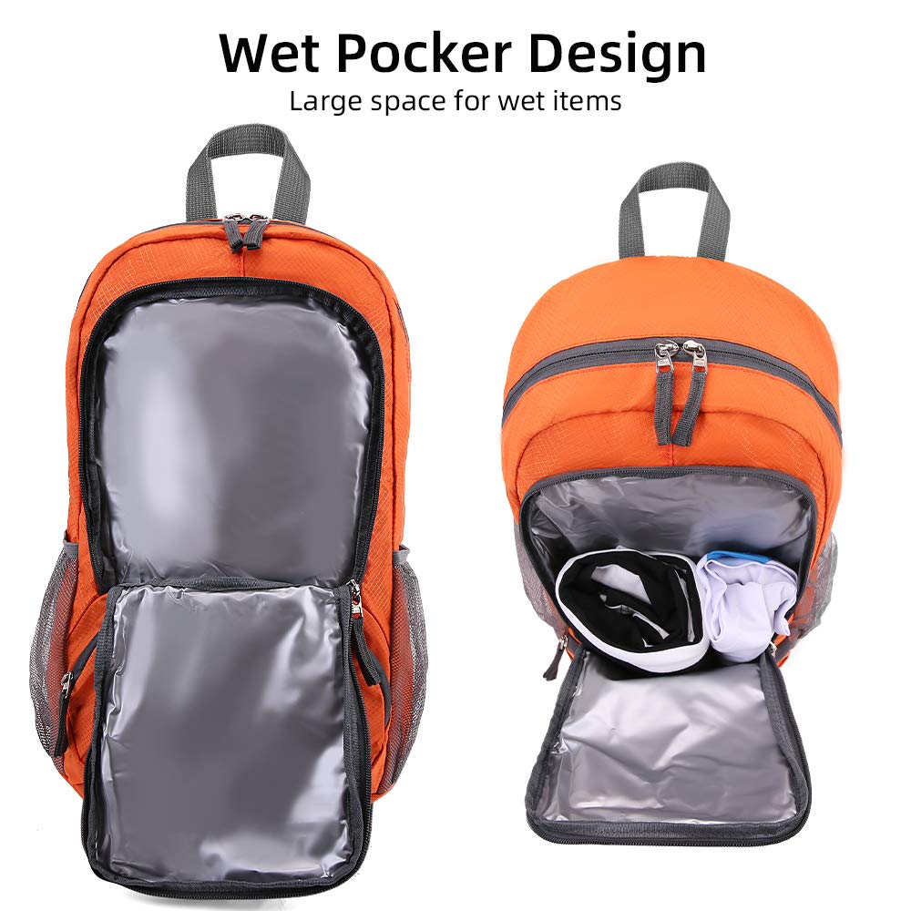 FENGDONG 35L backpack multi-pocket-organization keeps gear sorted