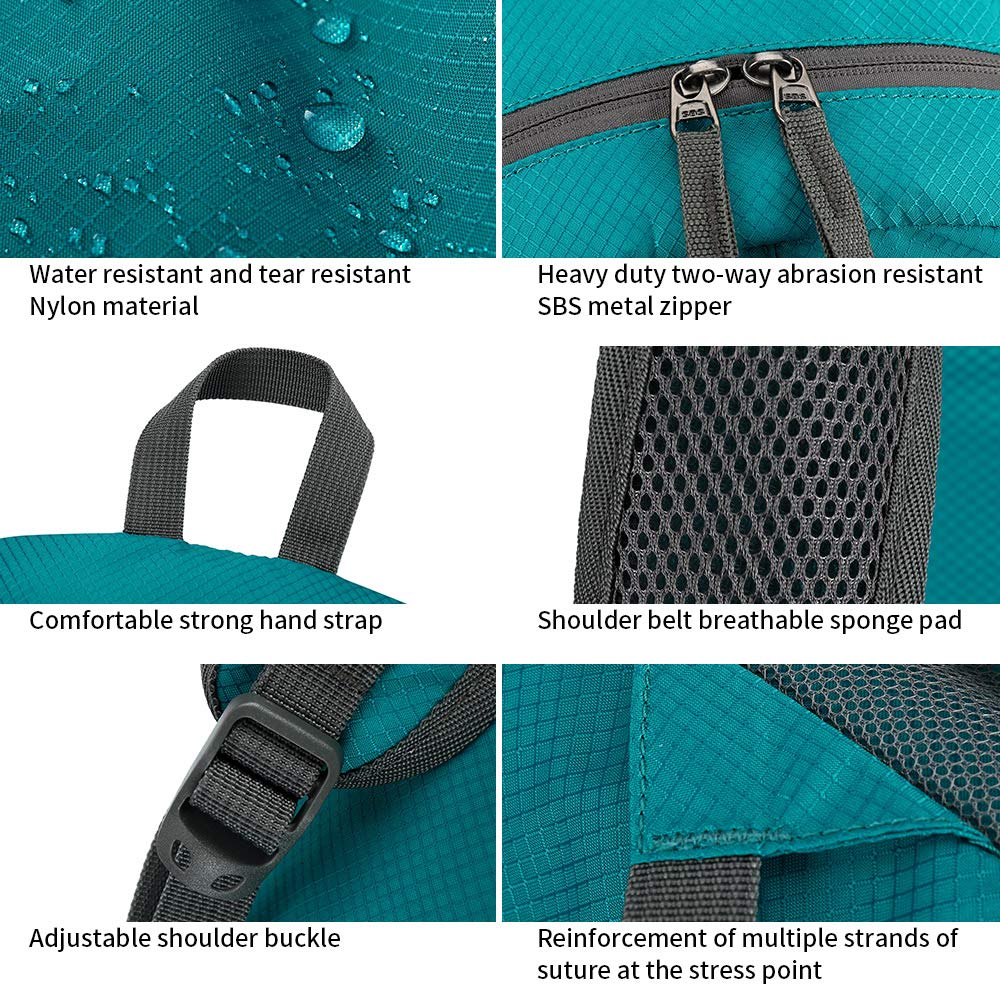 FENGDONG 35L backpack breathable shoulder straps with padding for comfortable all-day wear