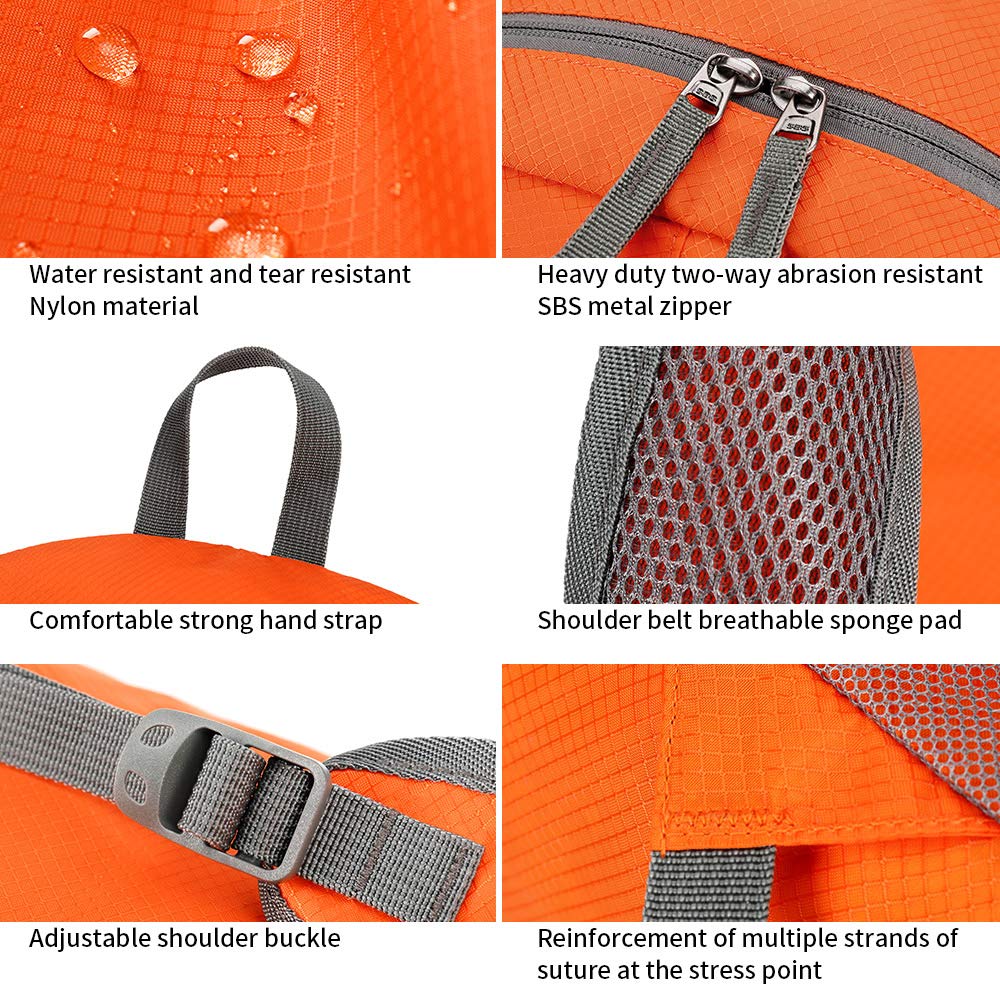 FENGDONG 35L backpack tear-resistant-fabric durable nylon for rugged use