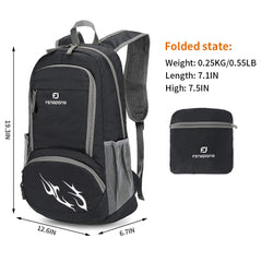 FENGDONG 35L backpack worn showing lightweight comfort on hikes