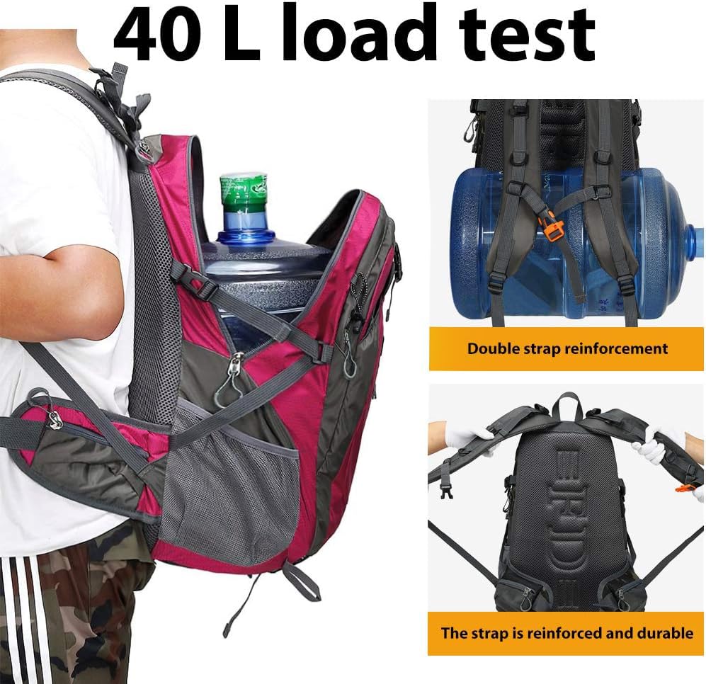 FENGDONG 40L dimensions show roomy 40L capacity for essentials.