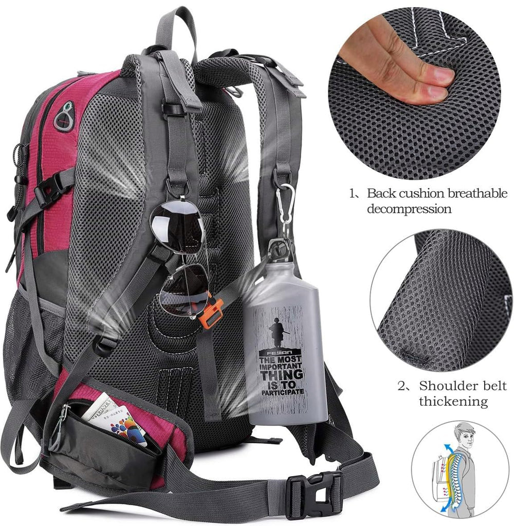 FENGDONG 40L lightweight pack weighs about 1.9 pounds for easy travel.