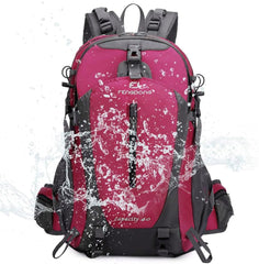 FENGDONG 40L padded shoulder straps reduce strain during long treks.