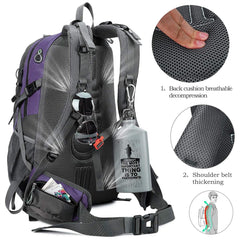 FENGDONG 40L compartments help organize gear for trips and adventures.
