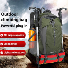 FENGDONG 40L compartments organization demonstrating multi-pocket design.
