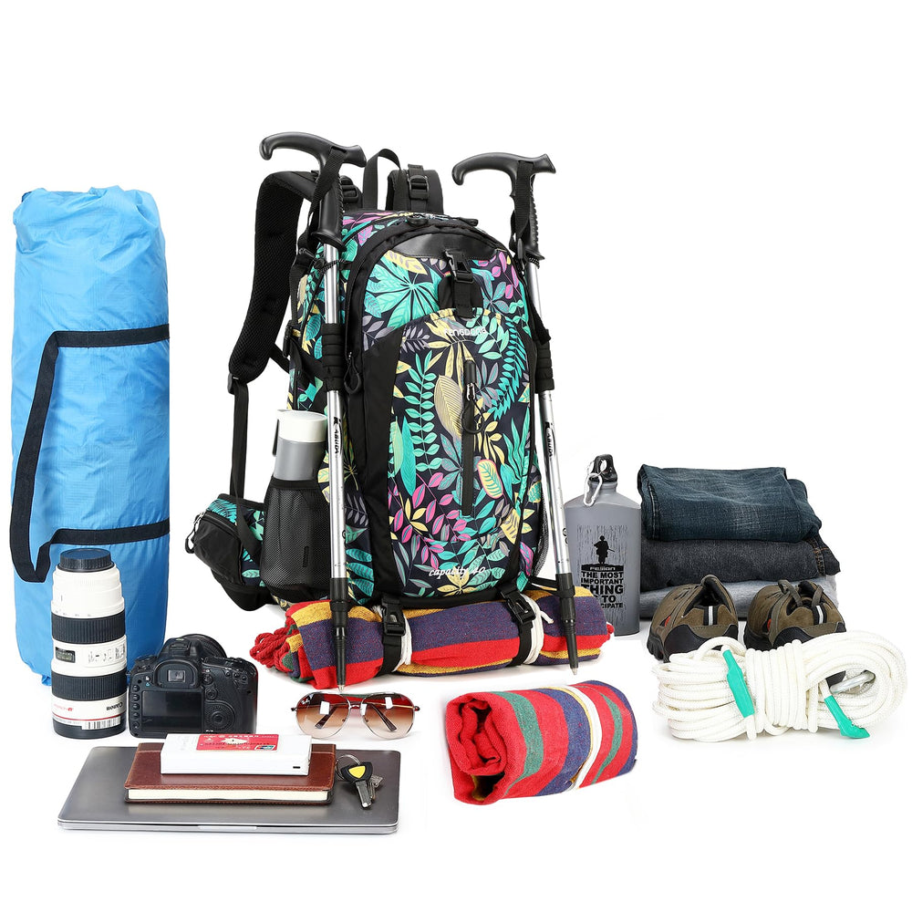 FENGDONG 40L daypack folded compact design for easy packing