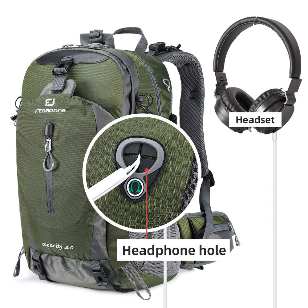 FENGDONG ergonomic padded shoulder straps shown for comfortable carrying.