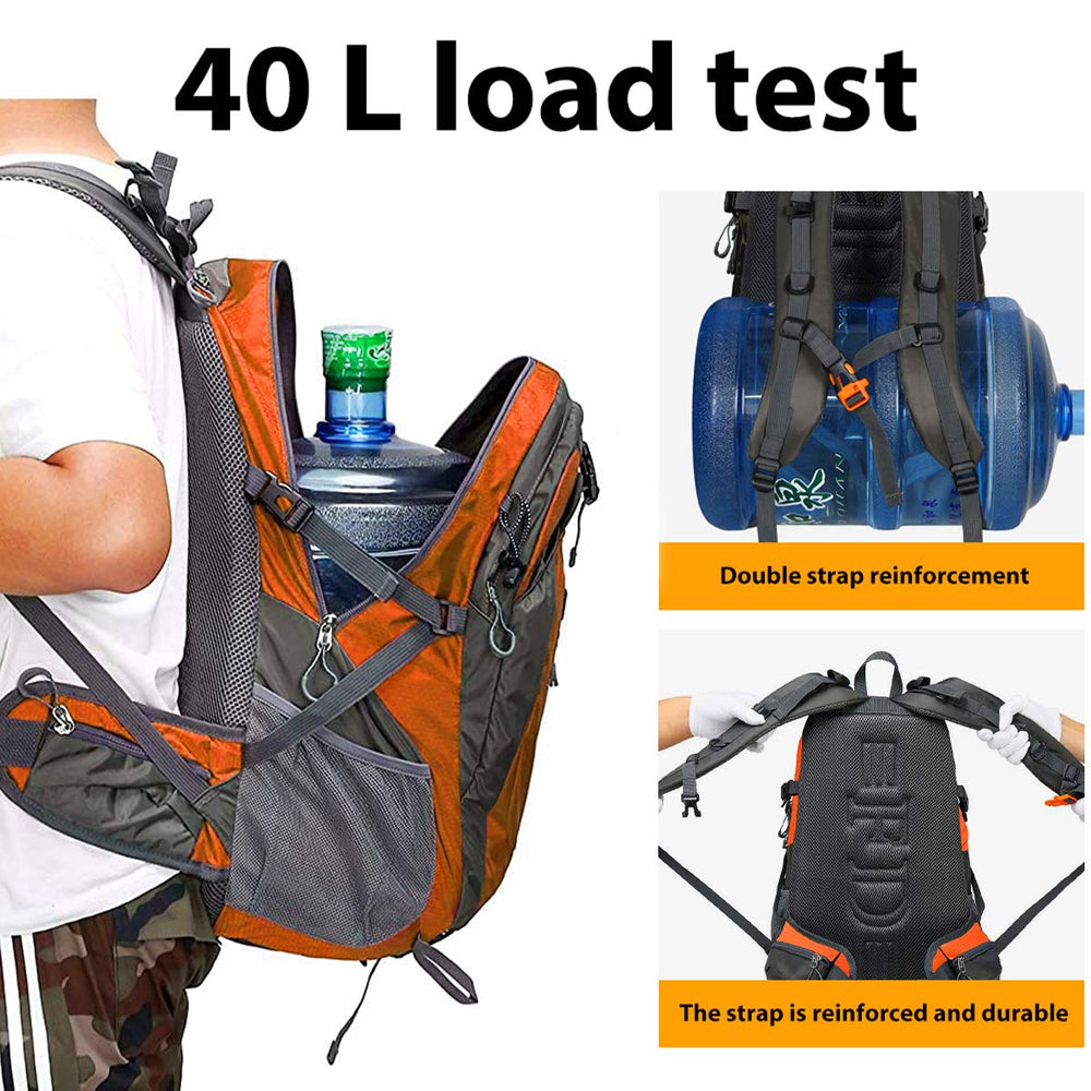 FENGDONG daypack main compartment reveals organized 40L capacity