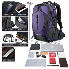 FENGDONG daypack side pocket for quick-access gear during trips.