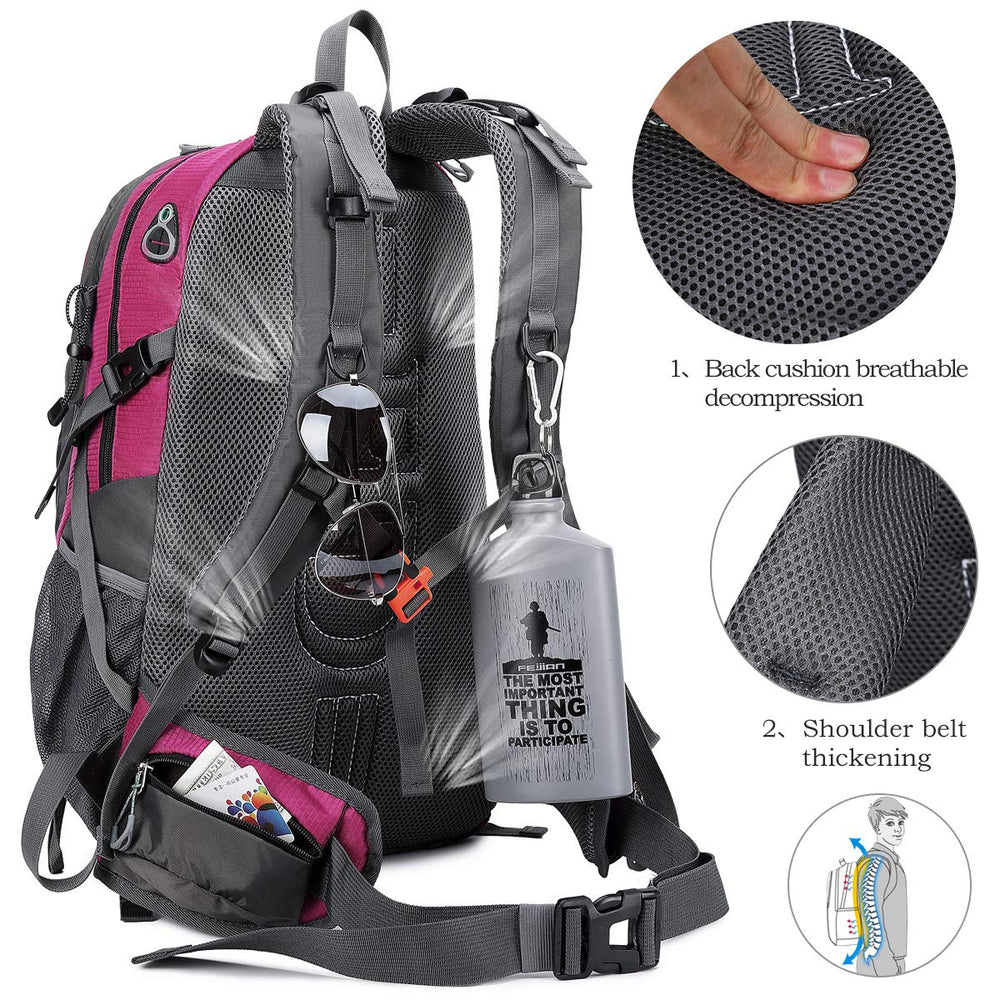 FENGDONG lightweight pink backpack weighing about 1.9 pounds for easy carrying