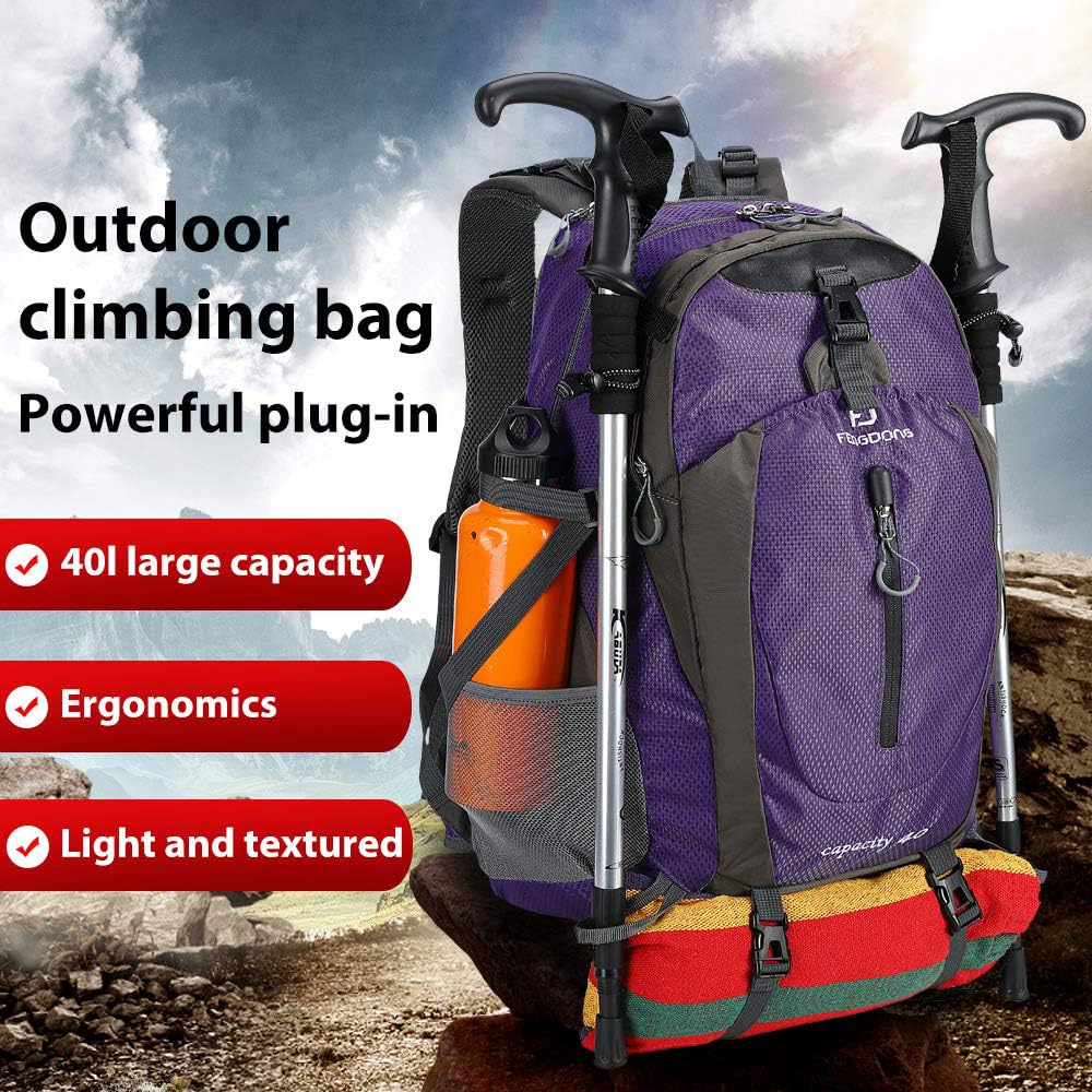 FENGDONG lightweight shoulder straps reduce fatigue during hikes and travel.