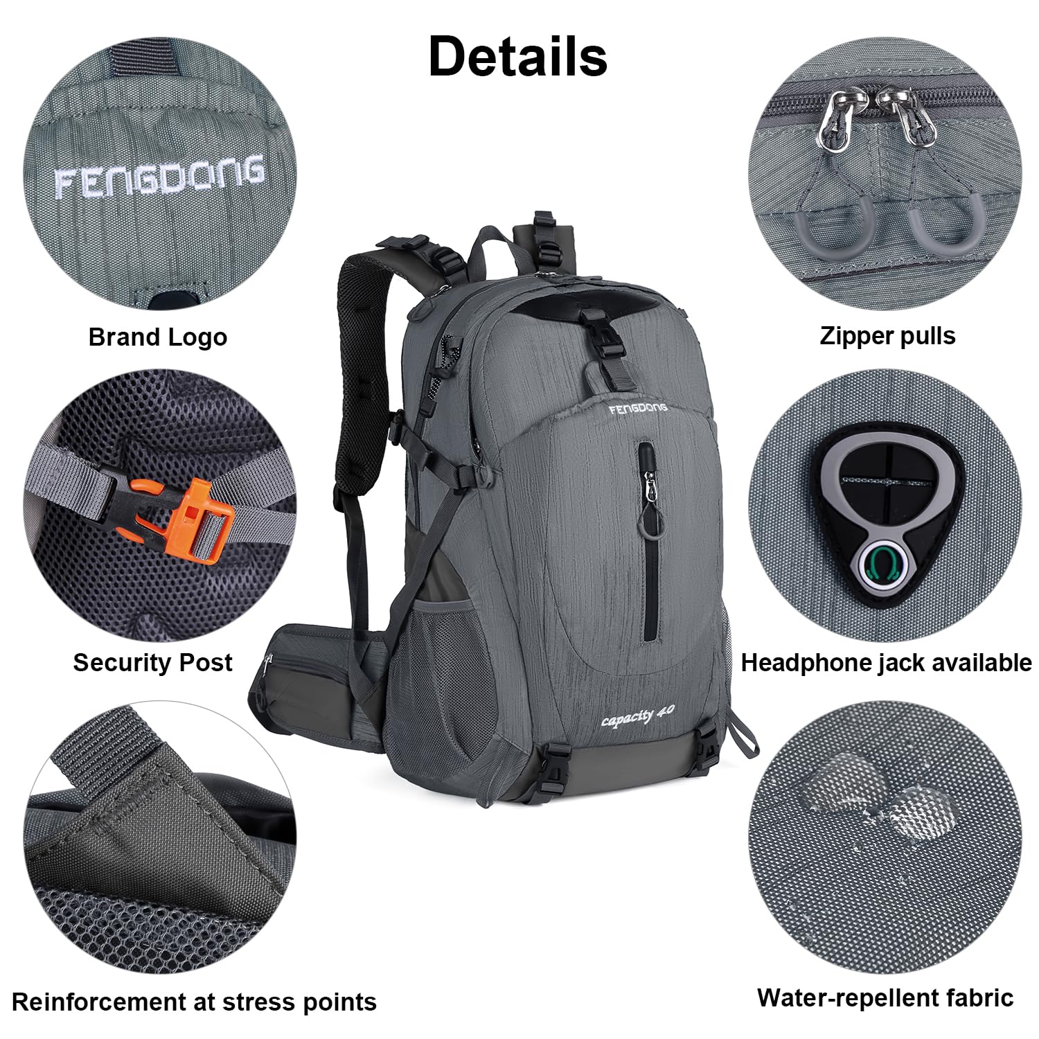 FENGDONG packable-storage shows compact design for easy stow-and-go travel