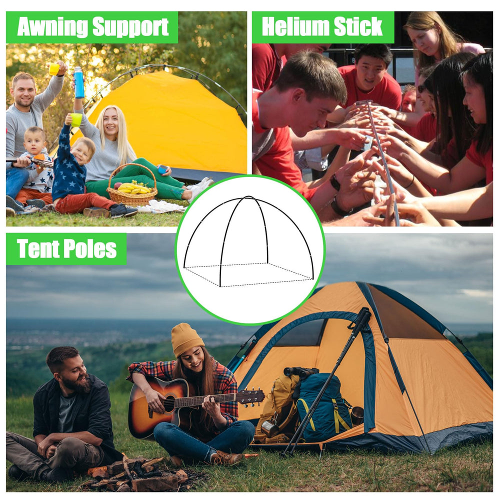 FENGKONG tent poles fit 4-5 person tents for versatile outdoor use.