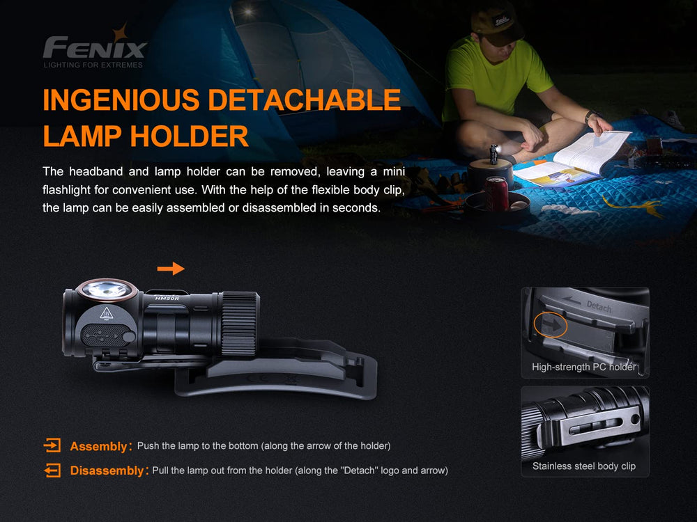 Fenix ARB-L16 battery pack providing extended runtime for camping.