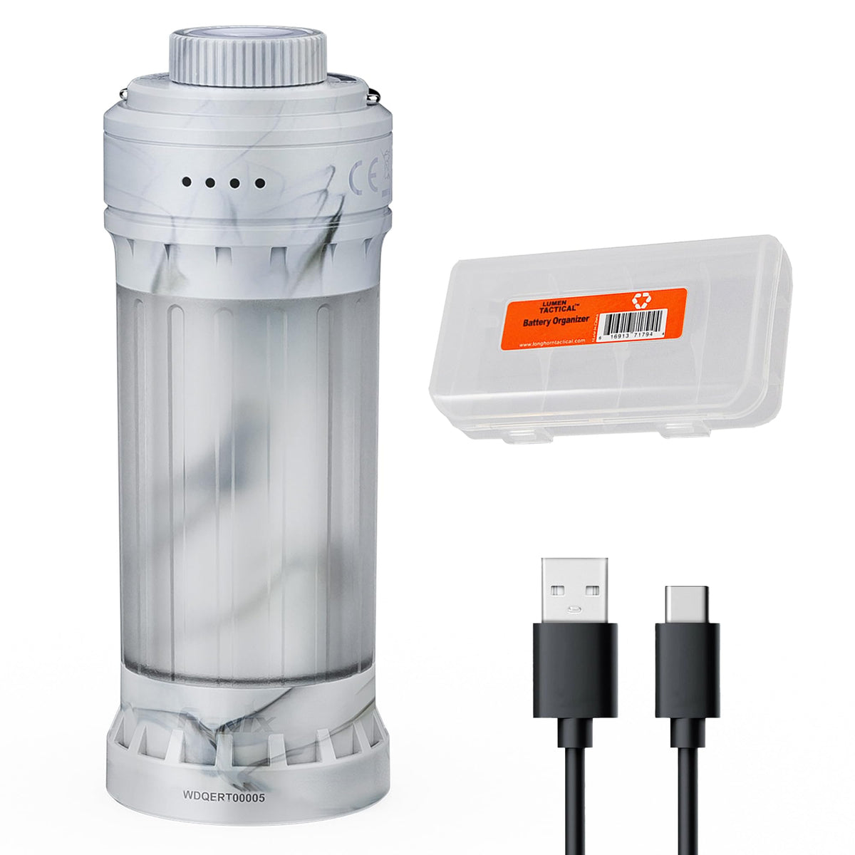 Fenix CL22R front view shows compact lantern for easy backpacking.