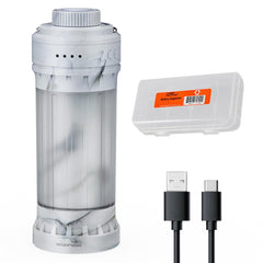Fenix CL22R front view shows compact lantern for easy backpacking.