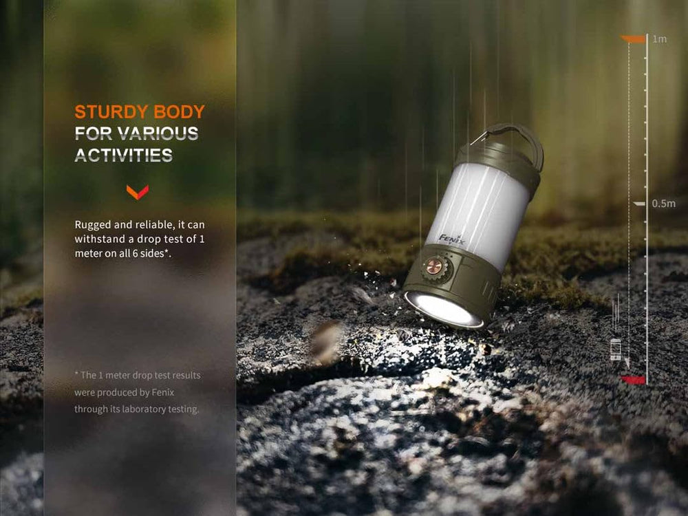 Fenix CL26R Pro includes ARB-L21-5000 V2.0 battery for long run time