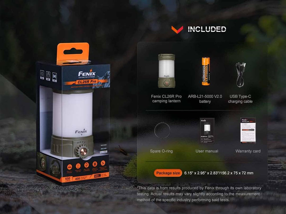 Fenix CL26R Pro ideal for hurricane, emergency, hiking, and power outages